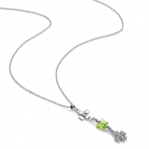 Silver necklace with Cubic Zirconia